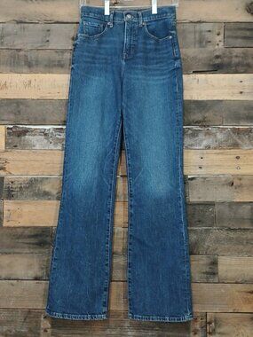 Express 90s Boot High Rise Medium Wash Jeans Size 0R/24